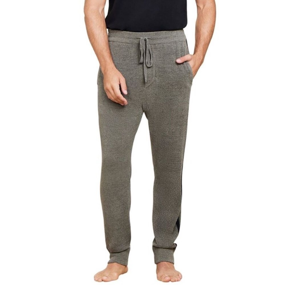 Barefoot Dreams Mens Ccul Striped Jogger Green